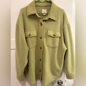 Billabong Anytime Shacket Oversized - Fleece Button Down - Size M